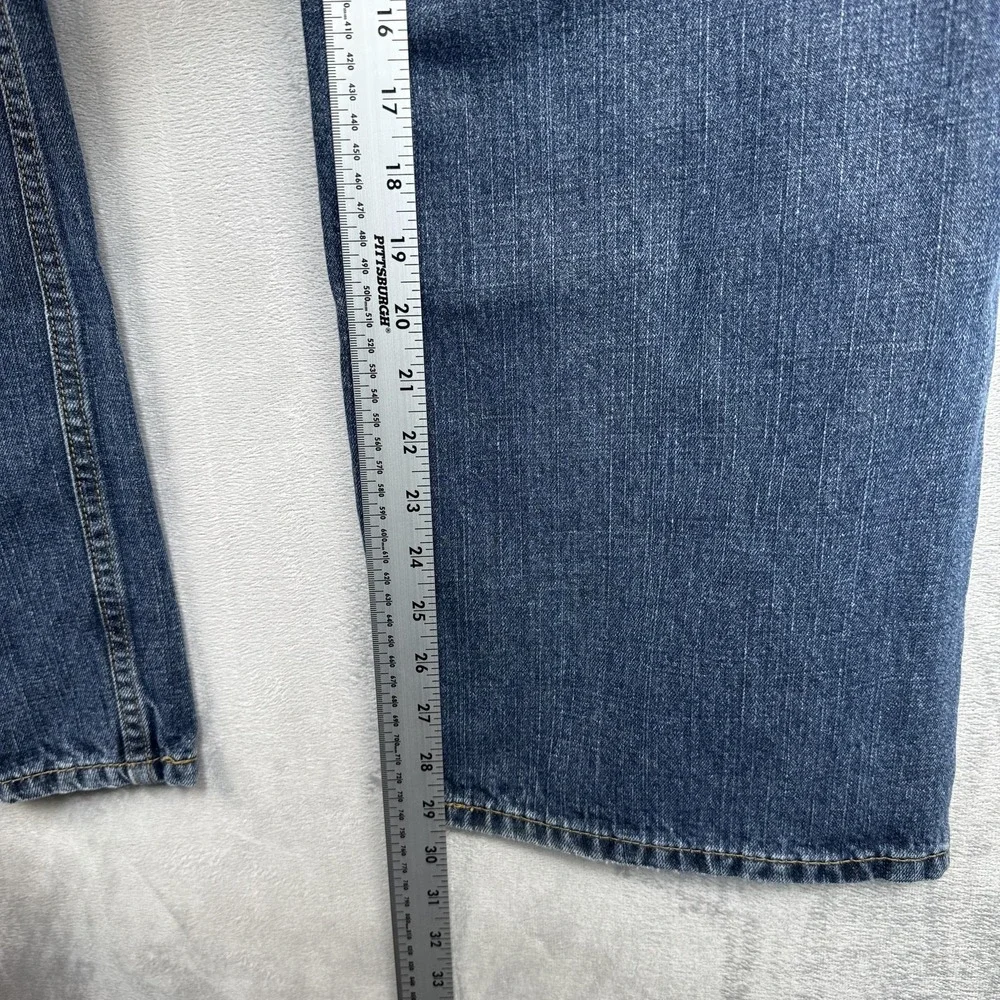 Levis 569 Jeans Mens Size 38 Blue Medium Wash Relaxed Straight Zip Fly Denim